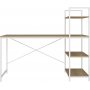 Smart skrivbord - Furu/vit