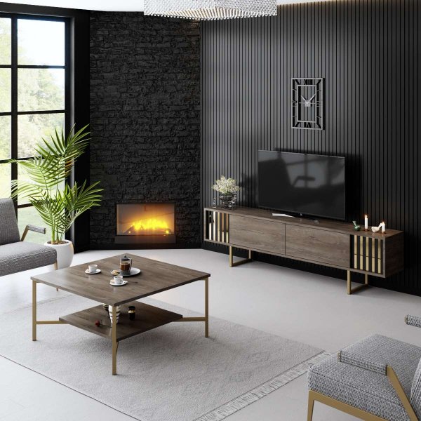 Erki TV-bnk - Valnt/guld