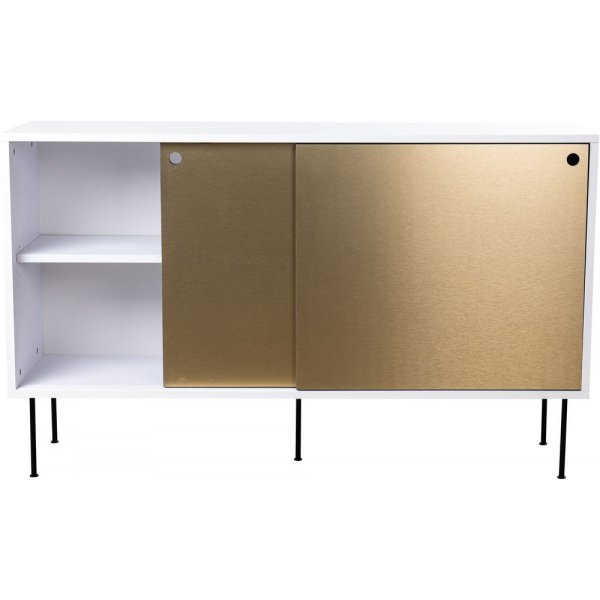 Volume sideboard 132 cm - Vit/mässing Volume sideboard 132 cm - Vit/mässing