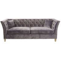 Lara 3-sits soffa - Stålblå sammet Lara 3-sits soffa - Stålblå sammet