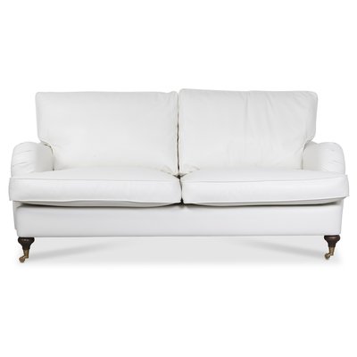 Howard Watford deluxe 3-sits soffa - Vit PU