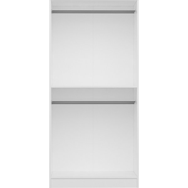 Armoire Cikani 90x52x210 cm - Blanc Armoire Cikani 90x52x210 cm - Blanc