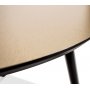 Beat runt soffbord 72 cm - Borstad mssing/svart