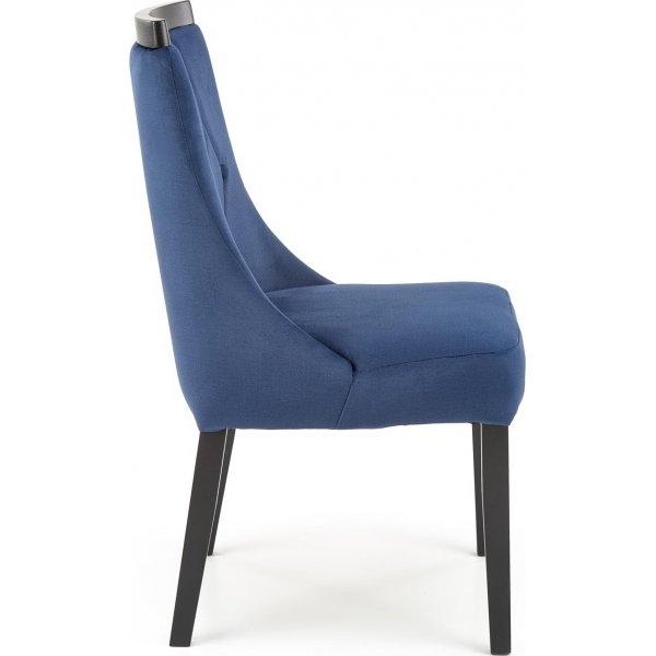 Chaise de salle à manger Royal - Noir/bleu foncé Chaise de salle à manger Royal - Noir/bleu foncé
