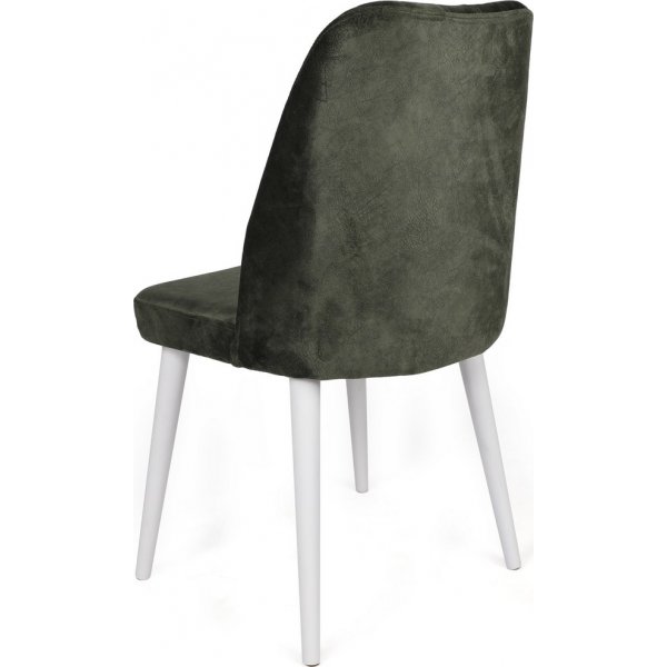 Alfred eetkamerstoelen set - Kaki/wit Alfred eetkamerstoelen set - Kaki/wit
