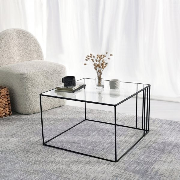 Table basse Outline 55 x 55 cm - Noir Table basse Outline 55 x 55 cm - Noir