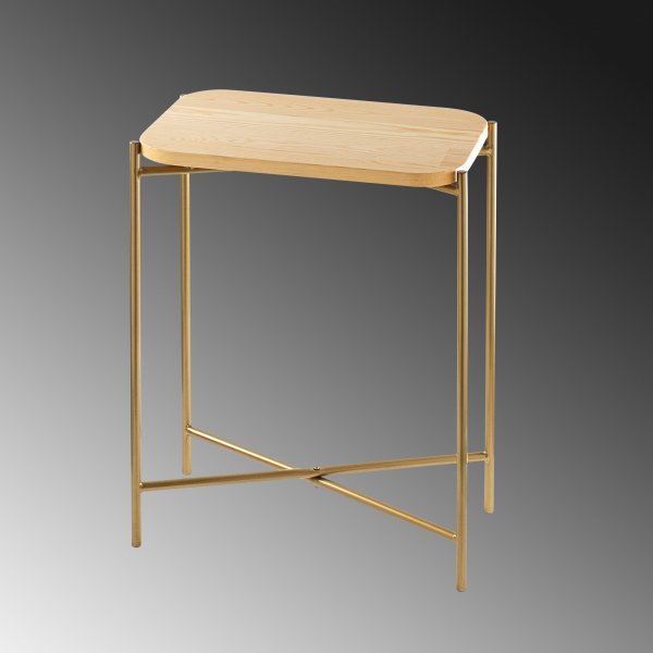 Vela 3 sidobord - Guld/beige Vela 3 sidobord - Guld/beige