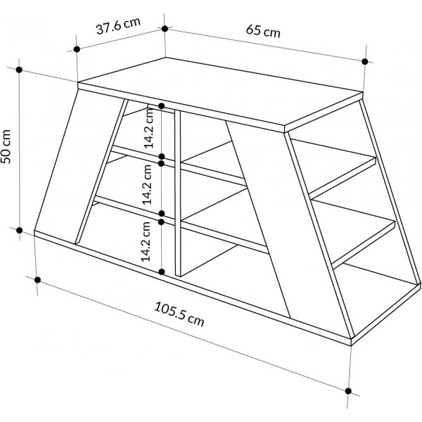 Etagre  chaussures pyramide - Gris/blanc