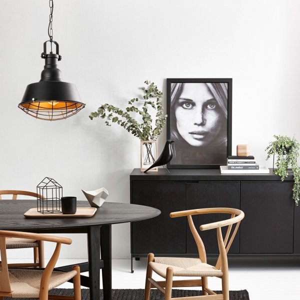 Plafonnier Samba 3716 - Noir/or