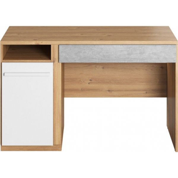 Bureau Plano - Chne Nash/blanc/gris