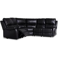 Enjoy Chicago recliner- hörnsoffa - 4-sits (el) i svart konstläder Enjoy Chicago recliner- hörnsoffa - 4-sits (el) i svart konstläder