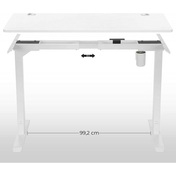 Eleonore skrivbordsskiva 120 x 60 cm - Vit