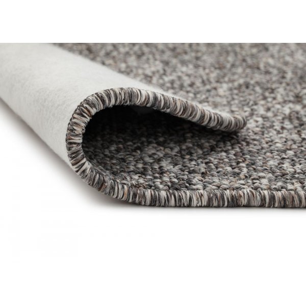 Plat geweven vloerkleed Granville - Antraciet