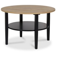 Conforma soffbord runt - Svart / Ek Conforma soffbord runt - Svart / Ek