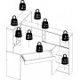 Function Plus skrivbord 138,4 x 101,6 x 141,1 cm - Vit/ek