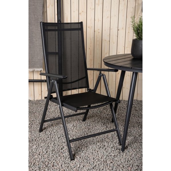 Groupe repas extérieur Break avec 2 chaises Break - Noir Groupe repas extérieur Break avec 2 chaises Break - Noir