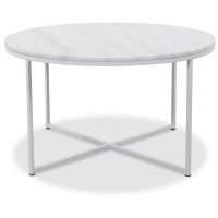 Niko soffbord 85 cm - Vit äkta Marmor / Vit Niko soffbord 85 cm - Vit äkta Marmor / Vit