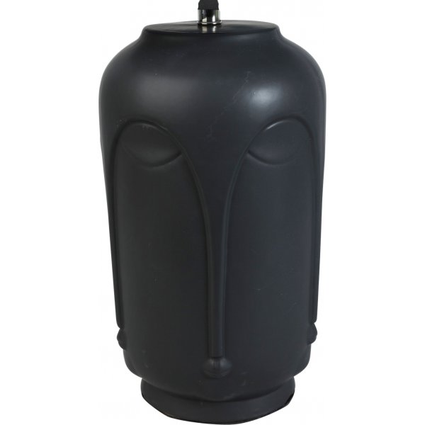 Bordslampa ansikte H43 cm - Svart