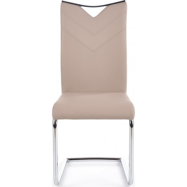 Stoel Annmarie - Cappuccino/chroom Stoel Annmarie - Cappuccino/chroom