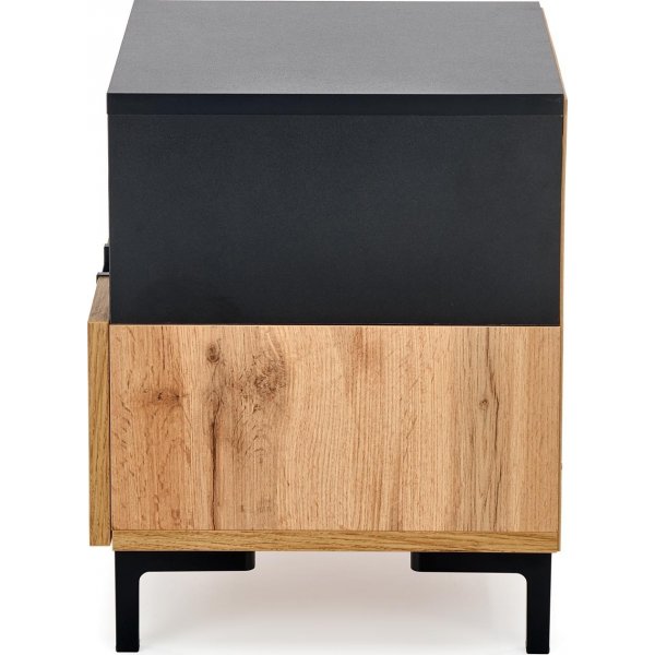Chantelle sängbord - Ek/svart Chantelle sängbord - Ek/svart