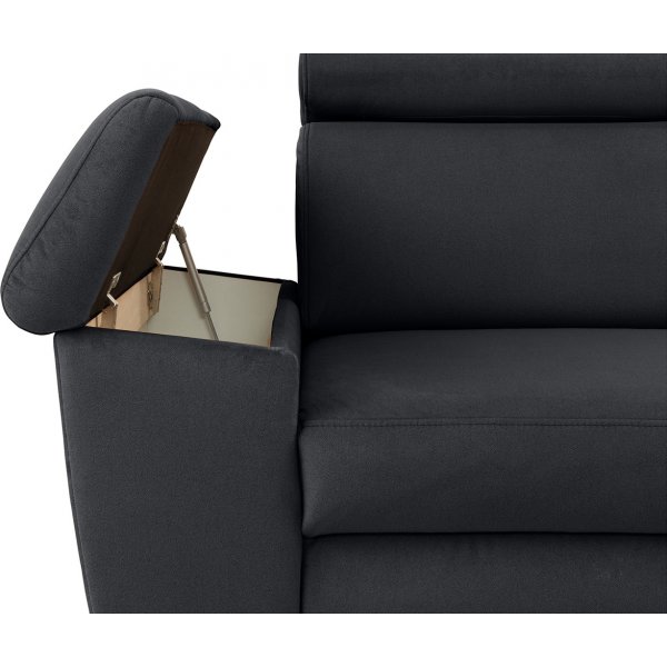 Santi divan slaapbank rechts - Grijs Santi divan slaapbank rechts - Grijs