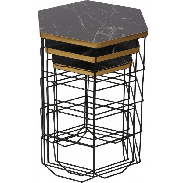 Table basse Drew - Chne/noir