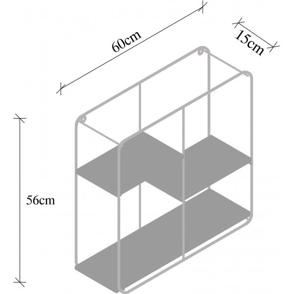 Lilac v�gghylla - Svart/natur