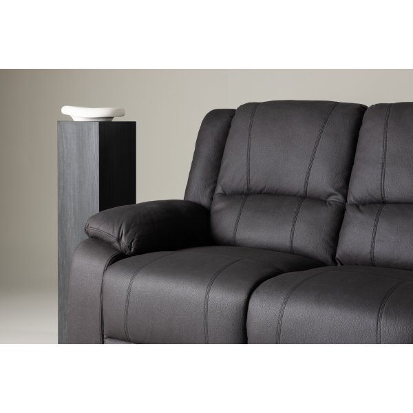 Canapé inclinable 3 places Singapore - Noir Canapé inclinable 3 places Singapore - Noir