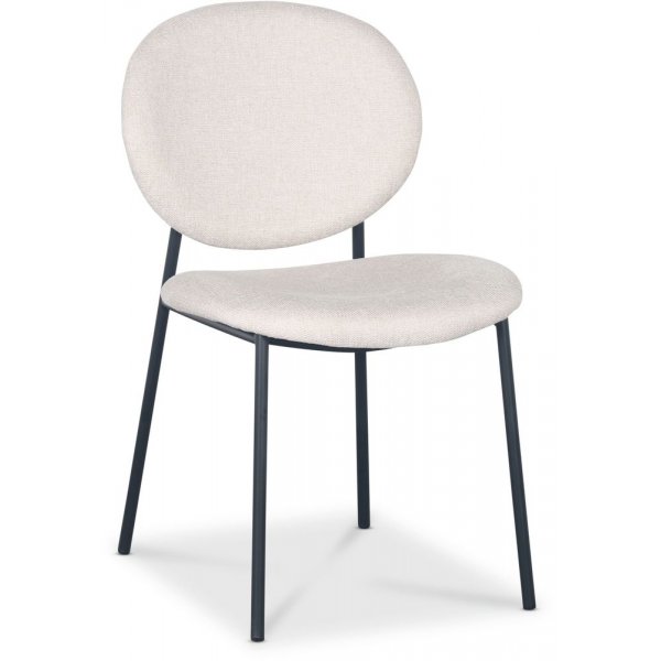 Tofta stol - Beige tyg/svart