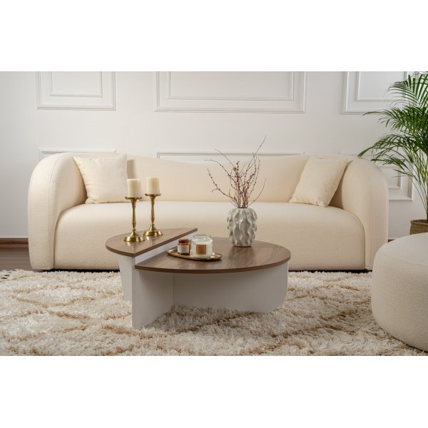 Orion soffbord - Valnöt/vit Orion soffbord - Valnöt/vit