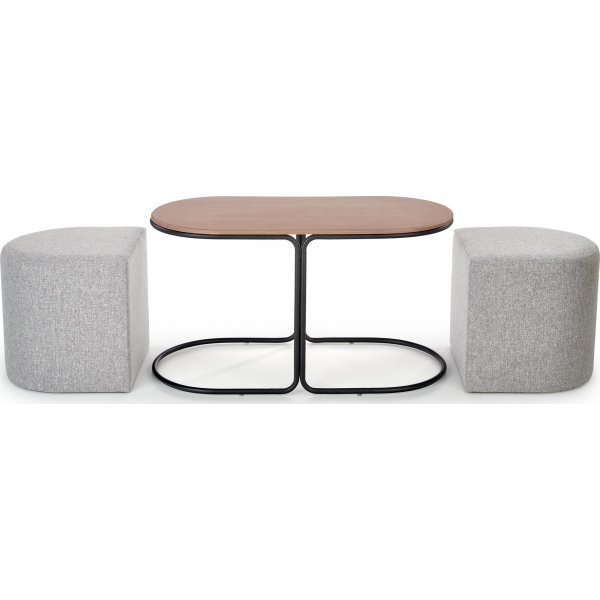 Rodeo soffbord 88 x 43 cm - Craft ek/svart Rodeo soffbord 88 x 43 cm - Craft ek/svart