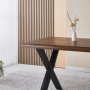 Agnes matbord 150x90 cm - smoked oak foliering Agnes matbord 150x90 cm - smoked oak foliering