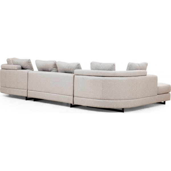 Canapé divan Padova gauche - Gris clair Canapé divan Padova gauche - Gris clair