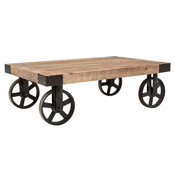 Bison soffbord med hjul - Vintage