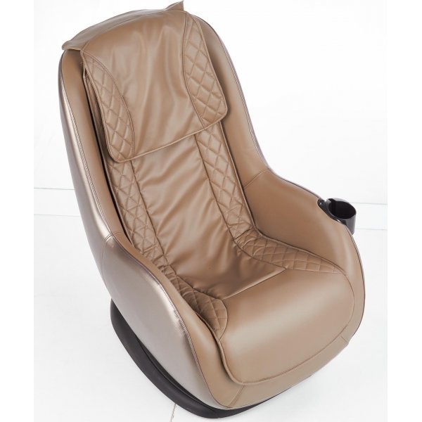 Mercura reclinerfåtölj med massage i beige ekoläder Mercura reclinerfåtölj med massage i beige ekoläder