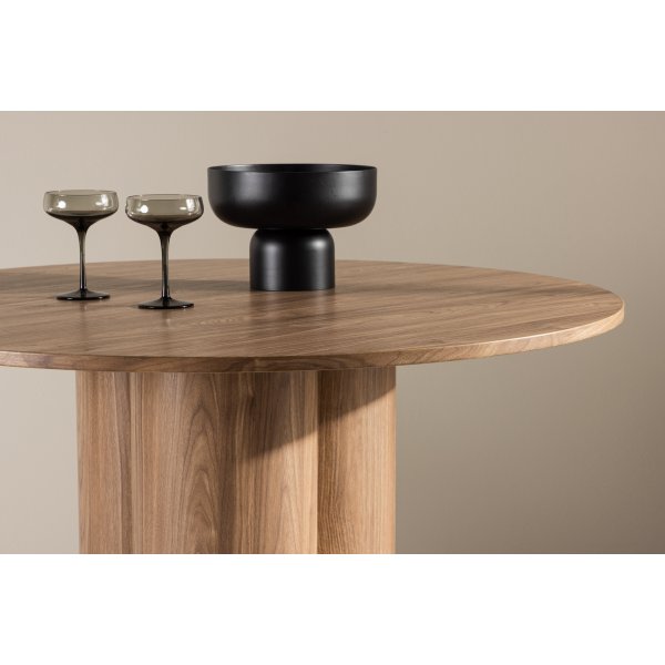 Table à manger Ø110 cm marron - Olivia Table à manger Ø110 cm marron - Olivia