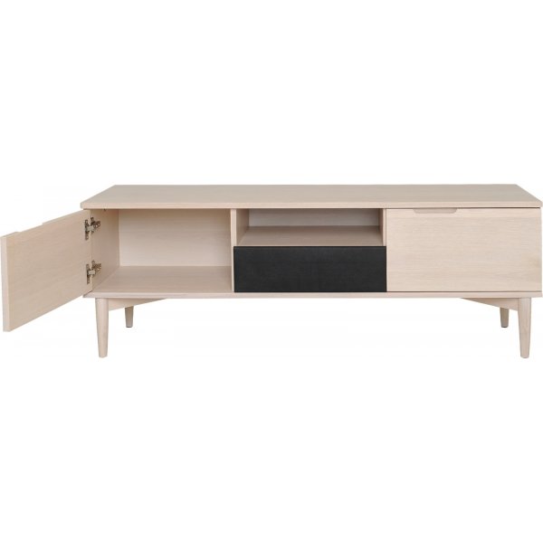 Banc média Karmöy - Placage chêne pigmenté blanc Banc média Karmöy - Placage chêne pigmenté blanc