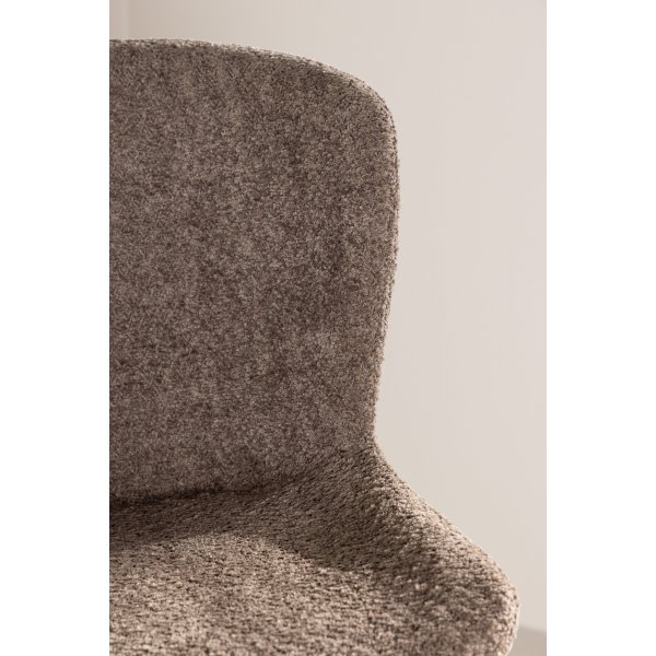 Tabouret de bar Modesto - Boucle marron