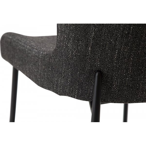 Chaise de salle à manger Glam - Boucle noire Chaise de salle à manger Glam - Boucle noire