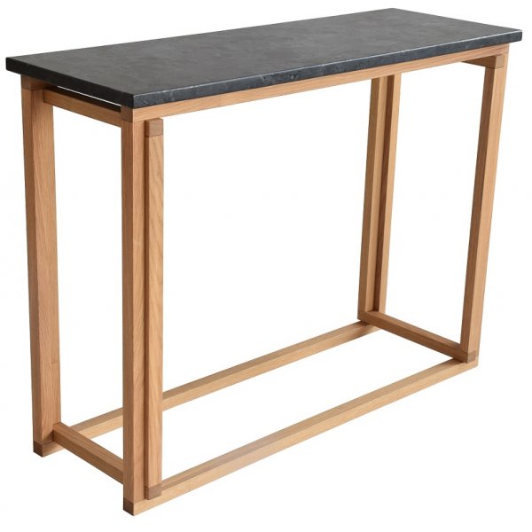 Accent konsolbord - Ek / Svart granit