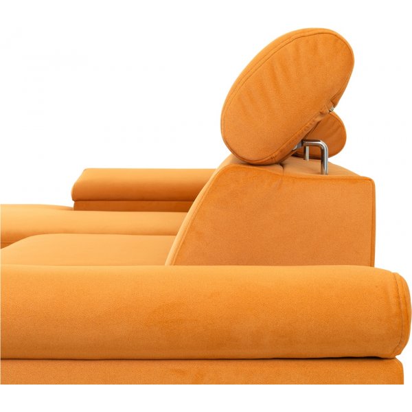 Santi slaapbank links - Oranje Santi slaapbank links - Oranje