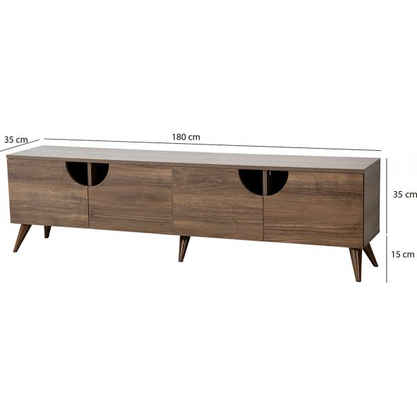 Grotte TV-bänk - Valnöt Grotte TV-bänk - Valnöt