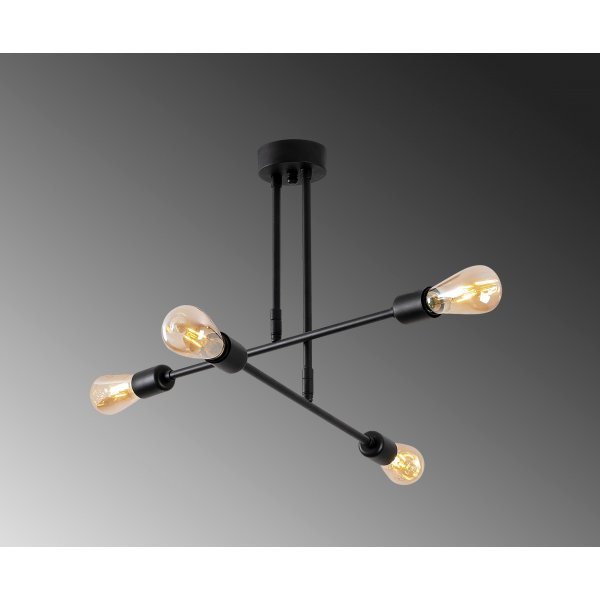 Plafonnier Pella 4 - Noir Plafonnier Pella 4 - Noir