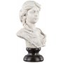 Staty byst Sophia (H43 cm) - Creme/brun