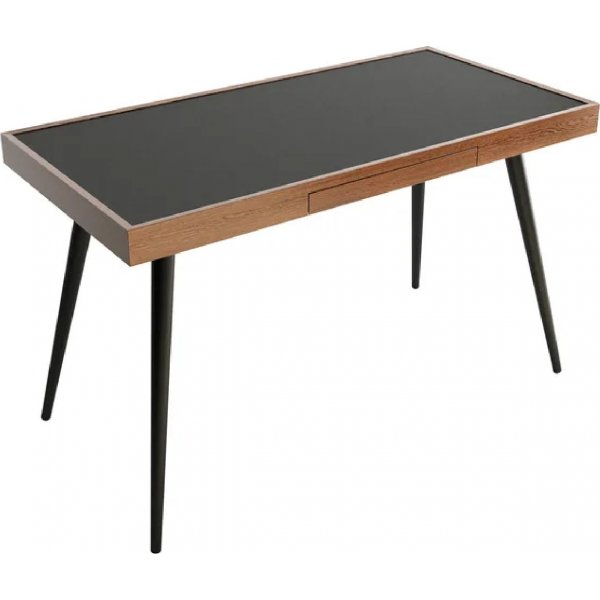 Vanta skrivbord 120 cm - Valnt/svart