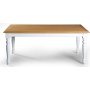 Vadstena matbord 140 cm - Vit/Ek