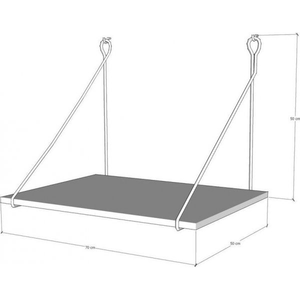 tagre de bureau Tura - Noyer/noir