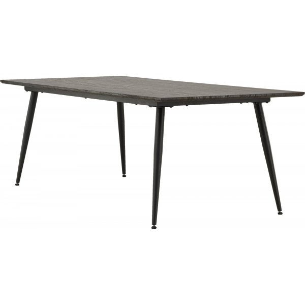 Keholmen matbord 220 x 100 cm - Svart/Brun