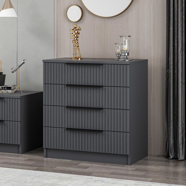 Cikani ladekast 72 x 42 cm - Antraciet Cikani ladekast 72 x 42 cm - Antraciet