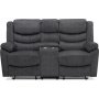 Tampa elektrisk 2-sits reclinersoffa+konsol - Gr tyg